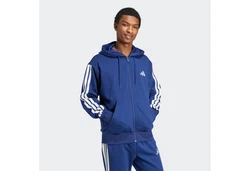 adidas Sportswear Sweatshirt 3S FL FZ HD Blau/Hellblau/Dunkelblau
