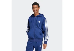adidas Sportswear Sweatshirt 3S FL FZ HD Blau/Hellblau/Dunkelblau