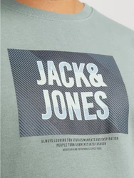 Jack & Jones Plus Sweatshirt JJHudson Grün/Dunkelgrün