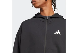 adidas Sportswear Kapuzensweatshirt FI SL FZ Schwarz/Dunkelgrau/Hellgrau