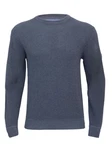 Schietwetter Strickpullover Herren Samm Dunkelblau/Grau