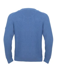 Schietwetter Strickpullover Herren Samm Blau/Hellblau