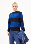 Armedangels Strickpullover LOUKAA STRIPES Dunkelblau/Blau/Hellblau