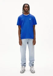 Armedangels Print-Shirt JAAMES SMILE Herren T-Shirt Blau/Dunkelblau/Hellblau