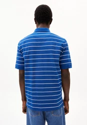 Armedangels Poloshirt MAARIO STRIPES Herren Blau/Hellblau