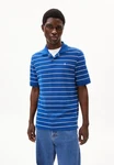 Armedangels Poloshirt MAARIO STRIPES Herren Blau/Hellblau