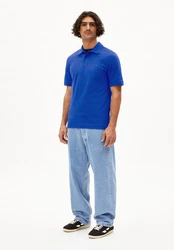 ARMEDANGELS Poloshirt 'Maario' (GOTS) Blau/Dunkelblau/Hellblau