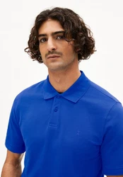 ARMEDANGELS Poloshirt 'Maario' (GOTS) Blau/Dunkelblau/Hellblau