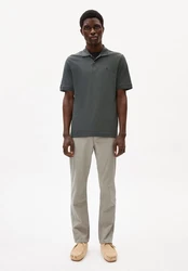 ARMEDANGELS Poloshirt 'Maario' (GOTS) Dunkelgrau/Grau/Dunkelgrün/Khaki/Hellgrau