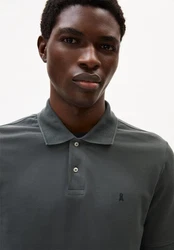 ARMEDANGELS Poloshirt 'Maario' (GOTS) Dunkelgrau/Grau/Dunkelgrün/Khaki/Hellgrau