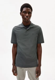 ARMEDANGELS Poloshirt 'Maario' (GOTS) Dunkelgrau/Grau/Dunkelgrün/Khaki/Hellgrau