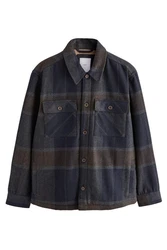 Next Hemdjacke mit Teddyfellfutter (1-St) Blau/Grau/Hellblau/Dunkelblau