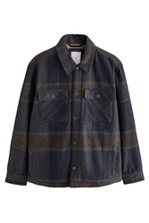Next Hemdjacke mit Teddyfellfutter (1-St) Blau/Grau/Hellblau/Dunkelblau