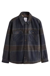 Hemdjacke Karierte Hemdjacke mit Teddyfellfutter (1-St)