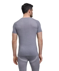 FALKE T-Shirt Wool-Tech Light Grau/Lila