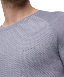 FALKE T-Shirt Wool-Tech Light Grau/Lila