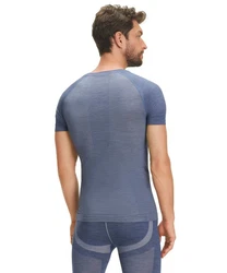FALKE T-Shirt Wool-Tech Light Grau/Hellblau/Blau