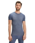 FALKE T-Shirt Wool-Tech Light Grau/Hellblau/Blau