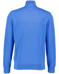 GANT Strickjacke CASUAL COTTON ZIP CARDIGAN Hellblau/Blau