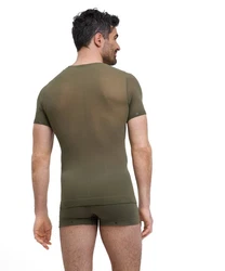 FALKE T-Shirt für warme Temperaturen Dunkelgrün/Khaki