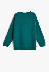 Koton Sweatshirt Rundhalsausschnitt Mit Aufdruck 