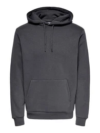 Hoodie Weicher Kapuzen Pullover Basic Hoodie ONSCERES 5425 in Grau