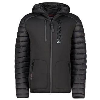 Geographical Norway Herren Winterjacke Beachwood Grau/Schwarz/Dunkelgrau