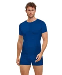 FALKE T-Shirt Warm Thermoregulierend Blau