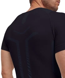 FALKE T-Shirt Warm Thermoregulierend Schwarz/Dunkelblau