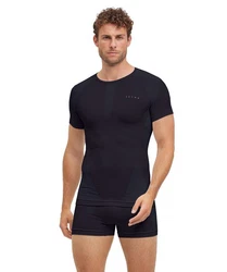 FALKE T-Shirt Warm Thermoregulierend Schwarz/Dunkelblau