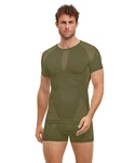 FALKE T-Shirt Warm Thermoregulierend Dunkelgrün/Grün