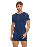 FALKE T-Shirt Warm Thermoregulierend Dunkelblau/Blau