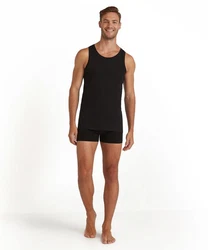 FALKE Tanktop Natürlicher Komfort Schwarz/Rot