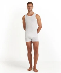 FALKE Tanktop Natürlicher Komfort Creme/Weiß/Braun