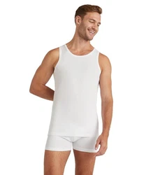 FALKE Tanktop Natürlicher Komfort Creme/Weiß/Braun