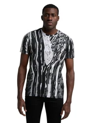 CARLO COLUCCI T-Shirt De Bellis Schwarz/Grau