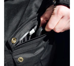 Merlin Motorradjacke Edale II Schwarz/Khaki/Braun/Dunkelgrün