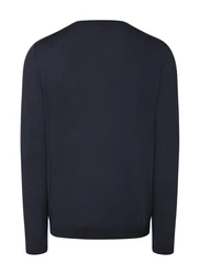 MAERZ Muenchen V-Ausschnitt Pullover Dunkelblau/Blau