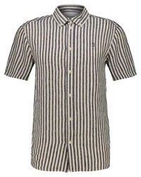 Les Deux Langarmhemd Herren Leinenhemd KRIS Beige/Hellblau/Dunkelblau