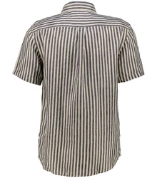 Les Deux Langarmhemd Herren Leinenhemd KRIS Beige/Hellblau/Dunkelblau