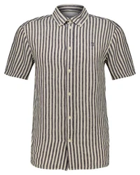 Les Deux Langarmhemd Herren Leinenhemd KRIS Beige/Hellblau/Dunkelblau