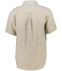 Les Deux Langarmhemd Herren Leinenhemd KRIS Beige/Khaki/Weiß