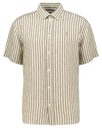 Les Deux Langarmhemd Herren Leinenhemd KRIS Beige/Khaki/Weiß