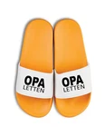 Youth Designz Herren Badelatschen Opa Letten Orange/Lila/Gelb