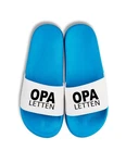 Youth Designz Herren Badelatschen Opa Letten Hellblau/Blau