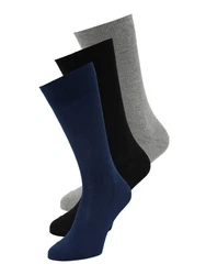 FALKE Socken 'Family' Dunkelblau/Schwarz/Grau