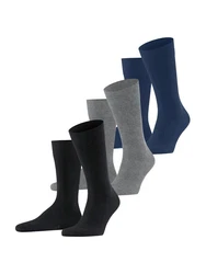 FALKE Socken 'Family' Dunkelblau/Schwarz/Grau