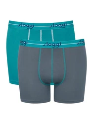 SLOGGI Boxershorts 'men Start' Türkis/Blau/Hellblau/Grau/Dunkelblau