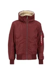 Alpha Industries Bomberjacke MA-1 Hooded Dunkelrot/Braun/Rot/Bordeaux