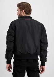 Alpha Industries Winterjacke MA-1 D-Tec SE Rot/Dunkelrot/Schwarz/Hellblau